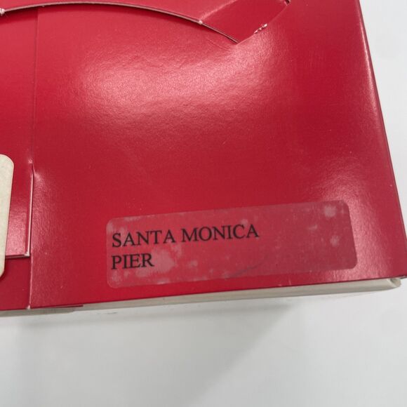 Landmark Creations Santa Monica Pier Glass Ornament California Hand Painted VTG - Picture 11 of 13